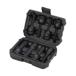(8 Pcs) Juego De Dados De Impacto Hexagonal 1/2"