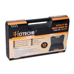 (38pcs) Juego de Sockets de Impacto de 3/8" y 1/2"