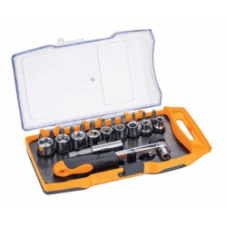 (23 Pcs) Juego Ratchet Con Puntas y Socket (23 Pcs) Juego Ratchet Con Puntas y Socket