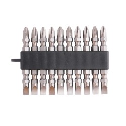 (10 Pcs) Juego de Puntas Estrella PH2x2.5"y Plana SL6x2.5"