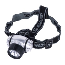 (7 Led) Linterna De Cabeza A Bateria 3xAAA