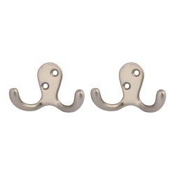 (2 Pcs) Juego de Ganchos Doble de Pared