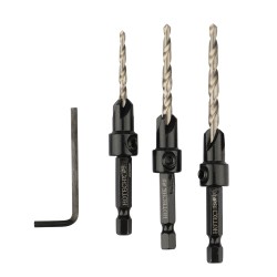 Juego de Brocas Avellanadoras (3pcs)