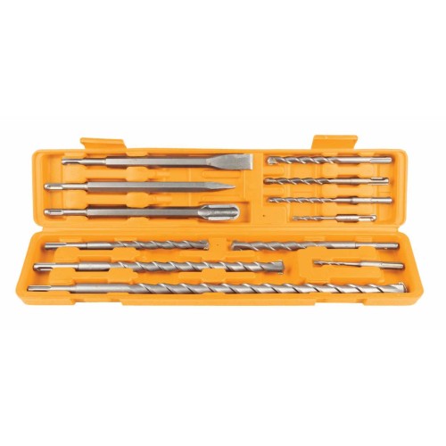 (12 Pcs) Juego De Brocas y Cinceles SDS-PLUS                                                                             *