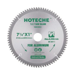 Hoja de Sierra T.C.T. para Aluminio 185X25.4X80T