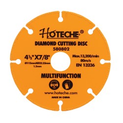 4.5" 36# Disco de diamante 115x1.2x22.2