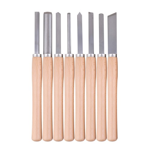 (8Pcs) Juego de Cinceles para Tornear Madera (8Pcs) Juego de Cinceles para Tornear Madera