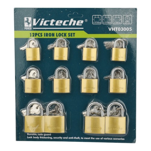 (12 Pcs) Juego de Candados