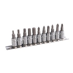 11 piezas de 1/4 "Dr. Bit Socket Set