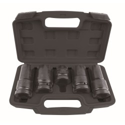 (5 Pcs) Juego métrico de dado de impacto profundo de 1"