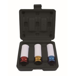 1/2" 3pcs Juego de dados para tuercas de rueda *