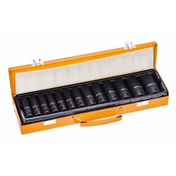 1/2" Dr.13pcs Juego De Llaves De Dados De Impacto Profundo, Tamaño Métrico