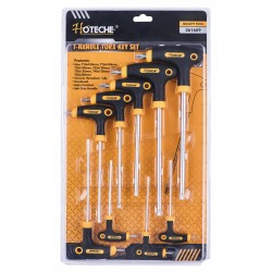 juego De Llaves Torx Con Mango En Forma De T, De 9 Piezas