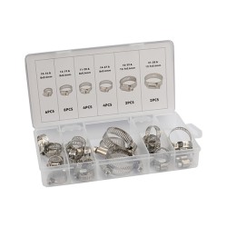 28pcs Conjunto de abrazadera de manguera de tipo americano