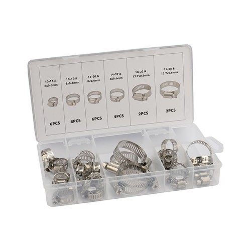 (28 Pcs) Juego de Abrazaderas Tipo Americano