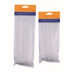Sunchos Locking Nylon Cable Ties size:2.5x100mmpe 4" Bag Pack:100pcs/1bagcolor:white