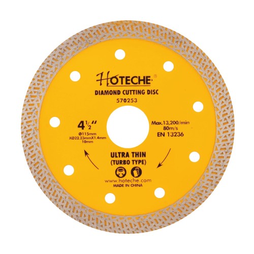 7" Disco De Corte De Diamante (Ultra-Fino) 1.7mm