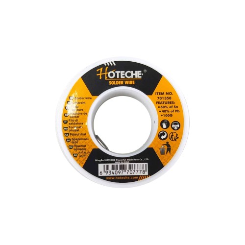 Alambre de soldadura 60% n, 40%Pb.100G.Estaño
