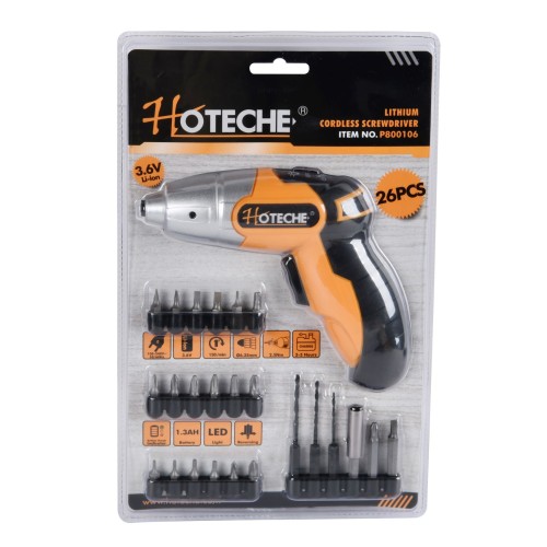 (26Pcs) Juego de Destornilladores Inalámbricos de 1/4"